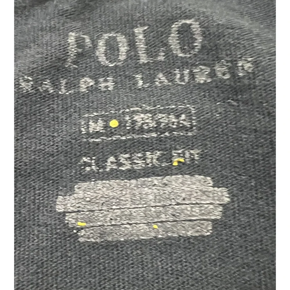 Polo Ralph Lauren Shirt Mens Medium Black Pony Classic Fit Preppy Casual